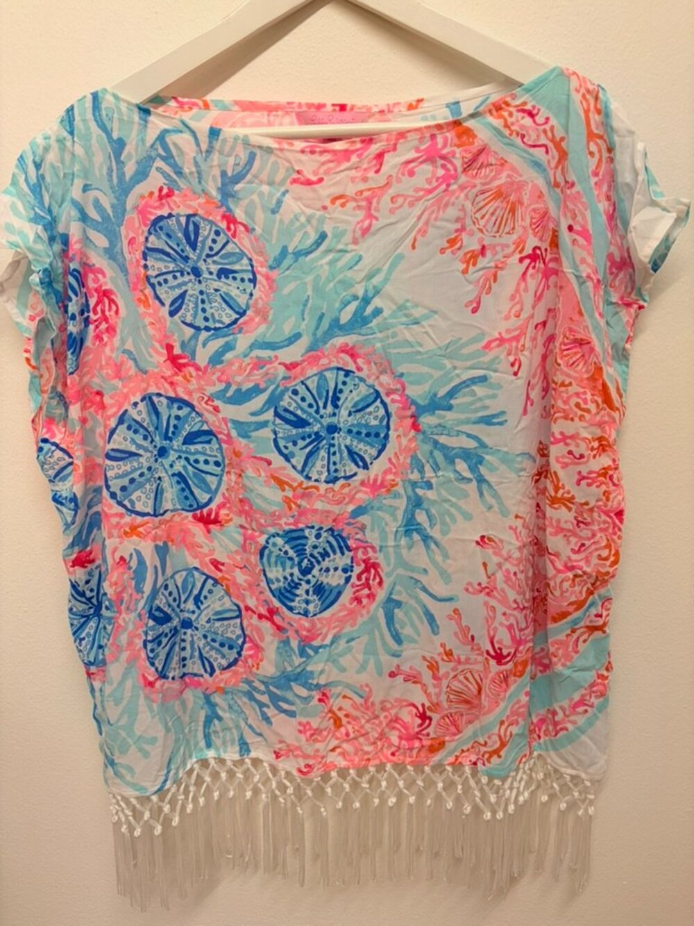 Lilly Pulitzer Jasmine Caftan Off the Shoulder Top